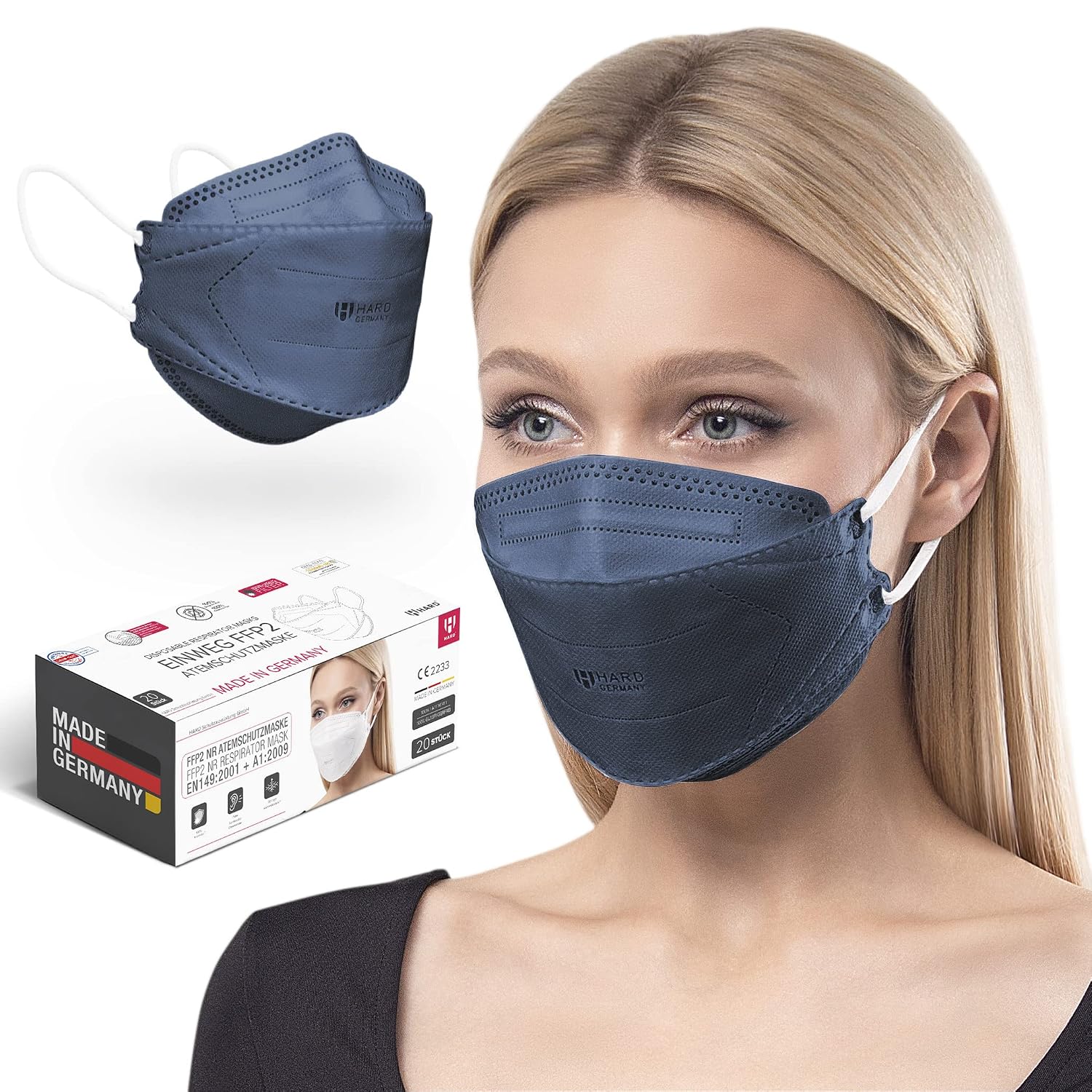 50 Masques FFP2 STM - Emballés Individuellement | Protection Respiratoire Confortable Norme UE