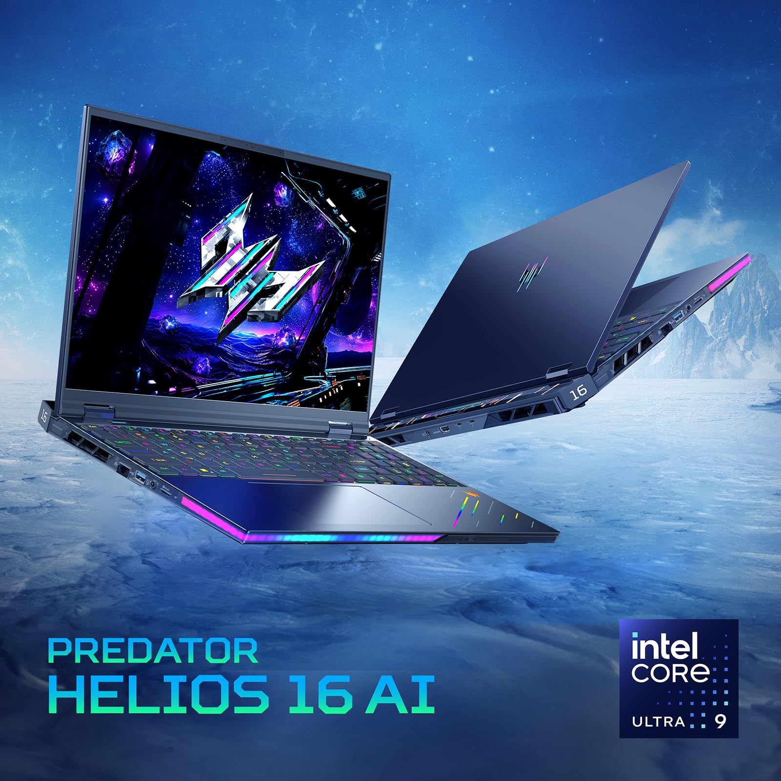 Acer Predator Helios 16 AI PH16-73-91GR Notebook Gaming, NVIDIA GeForce RTX 5090 24 GB GDDR7, Intel Core Ultra 9 275HX, RAM 32 GB, 2 TB SSD, Display 16" OLED WQXGA 240 Hz, Windows 11 Home