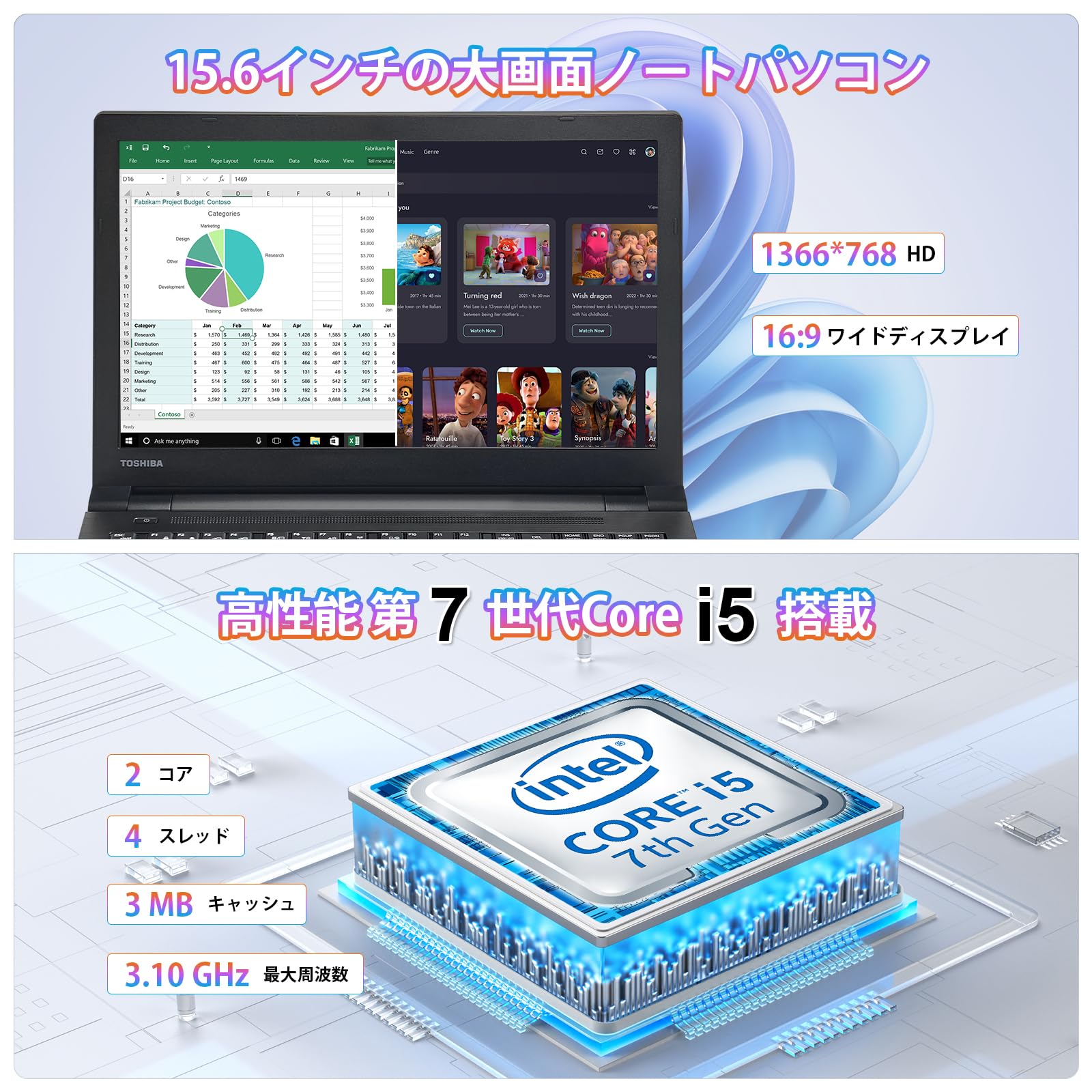 Amazon.co.jp: 【整備済み品】ノートパソコン 中古 東芝 Dynabook B55