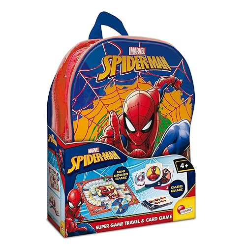 Lisciani Giochi - Spider-man Super game travel & card game in a backpack, 110520