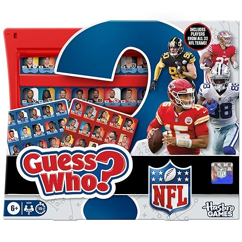 Guess Who? NFL Edition Board Game | Officially Licensed NFL