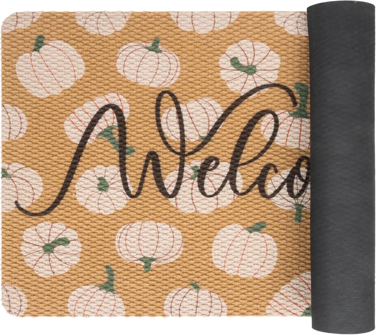 Fall-Pumpkin Welcome-Doormats Non-Slip Front-Door-Mat - Autumn Harvest Thanksgiving Indoor Outdoor Floor Mat