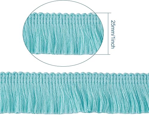 Miniatura 66 de KISSITTY Cinta de encaje de fibra de poliéster de 27 yardas para coser vestidos, ropa, manualidades, decoración del hogar, color marrón coco