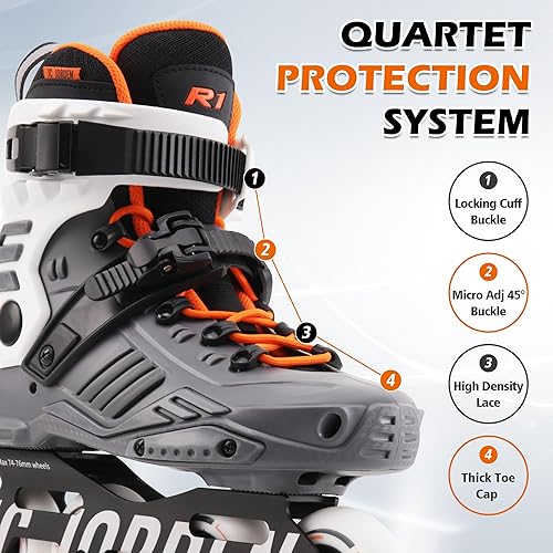 Miniatura 3 de Inline Skates for Women Men, Fitness Speed Racing Skates with Durable Outer Shell, Adult Male Female, Professional Outdoor Fitness Roller Skates