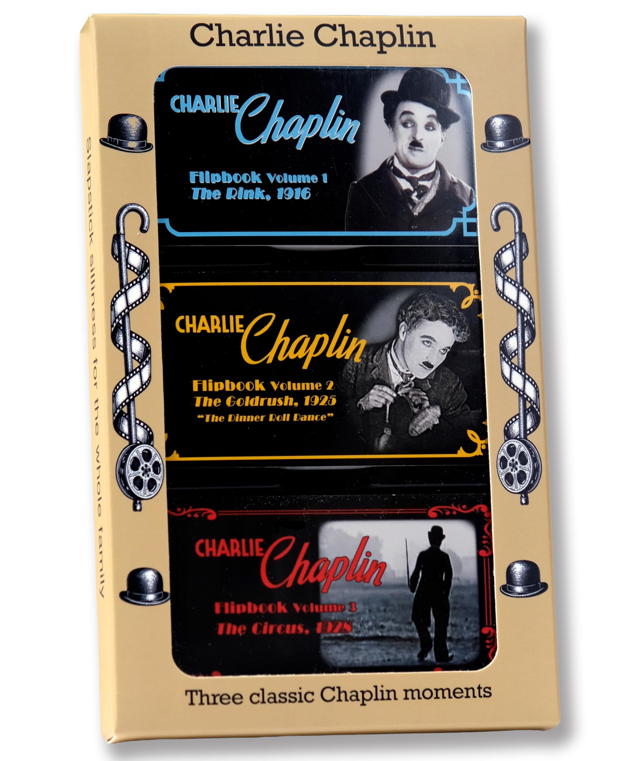 Fliptomania Charlie Chaplin Flipbook 3-Pack: The Circus, The Gold Rush, The Rink