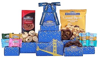 Ghirardelli Chocolate Gift Tower by Wine Country Gift Baskets Gift for Families College Students Appreciation and more