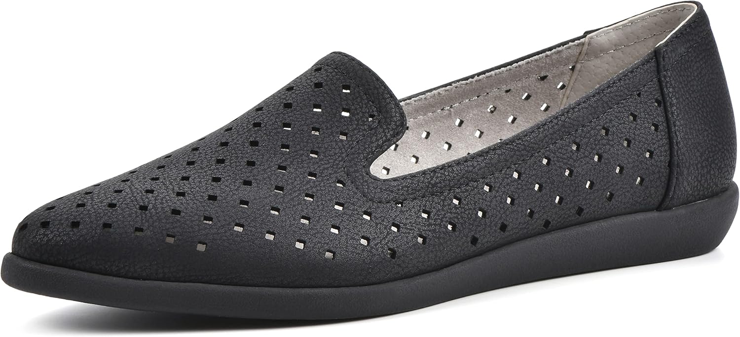 CLIFFS BY WHITE MOUNTAIN Women's Melodic Loafer, Black/Nubuck, 8 M