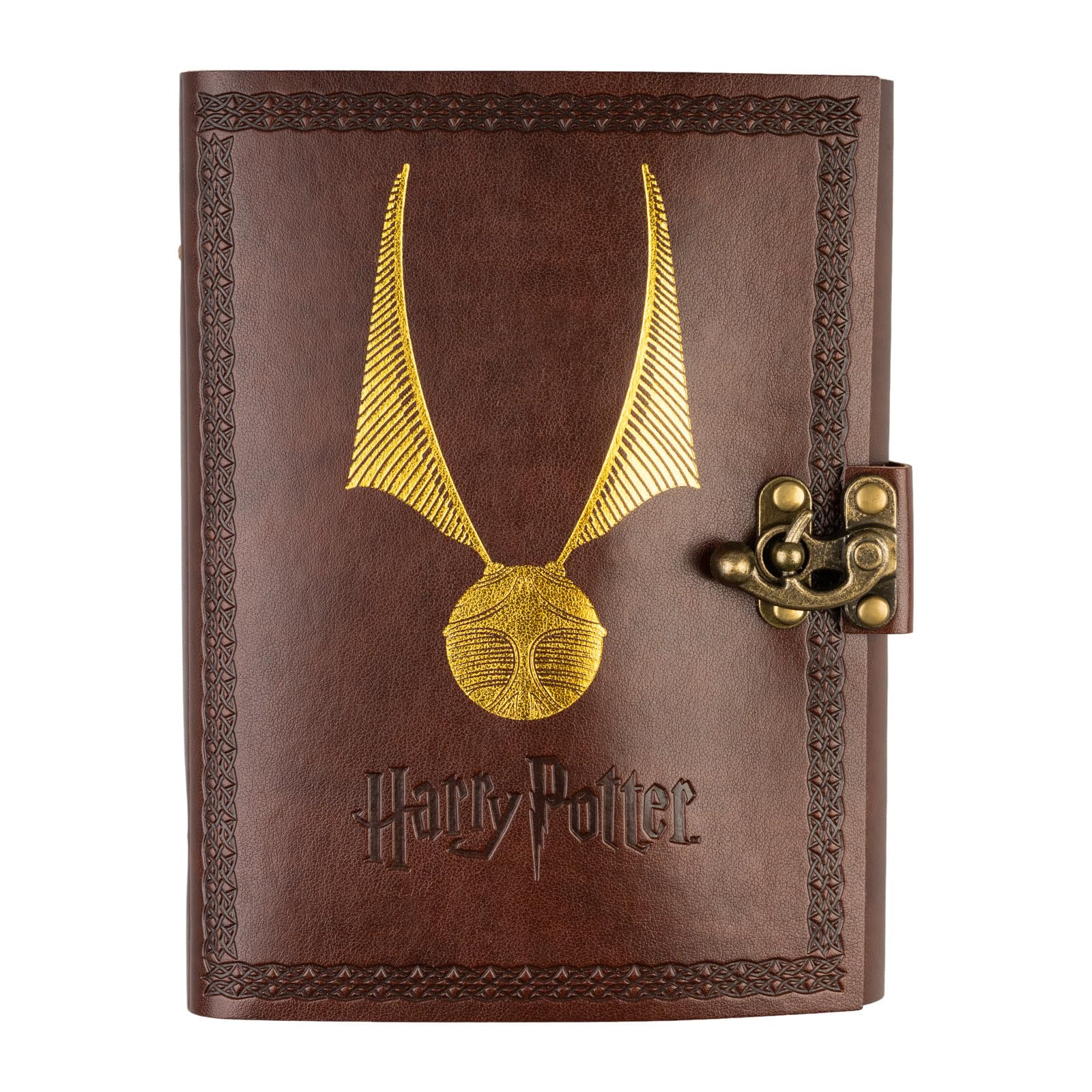 Grupo Erik A5 Notebook Faux Leather - Harry Potter Gifts | Plain Journal Notebooks, Blank Notebook A5 Sketchbook, Blank Journal | Harry Potter Merchandise, Stationery Gifts Under 10 Pounds