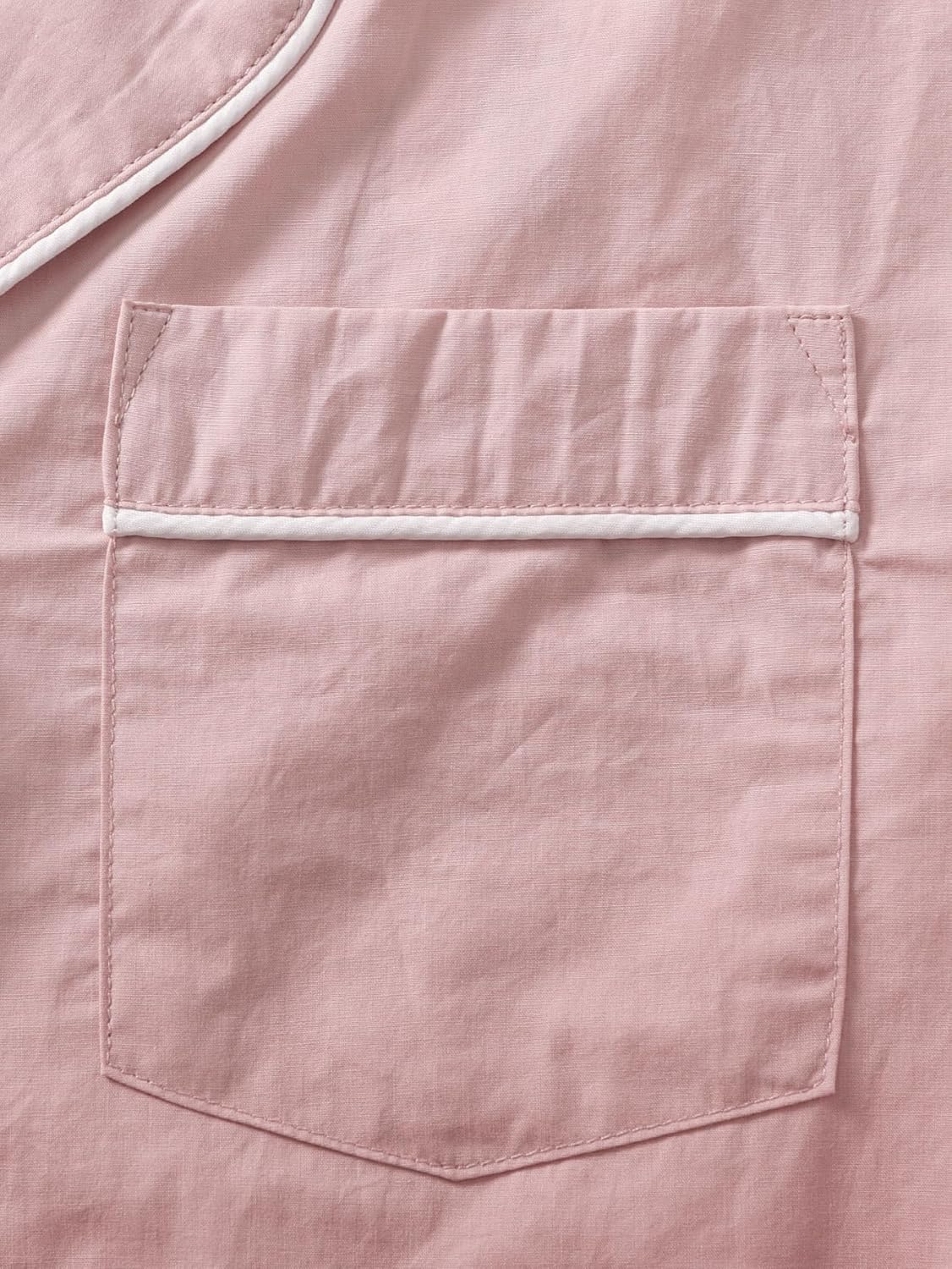 Women's Petite Pajama Set Cotton Poplin Pjs - Image 5