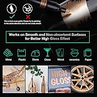 Vista 4 de KERIFI - Marcadores cromados de cobre líquido artístico, juego de marcadores reflectantes cromados metálicos brillantes y únicos, marcador de espejo