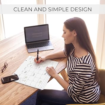 Aesthetic 2026 Desk Calendar - Runs From January 2026 Until July 2027