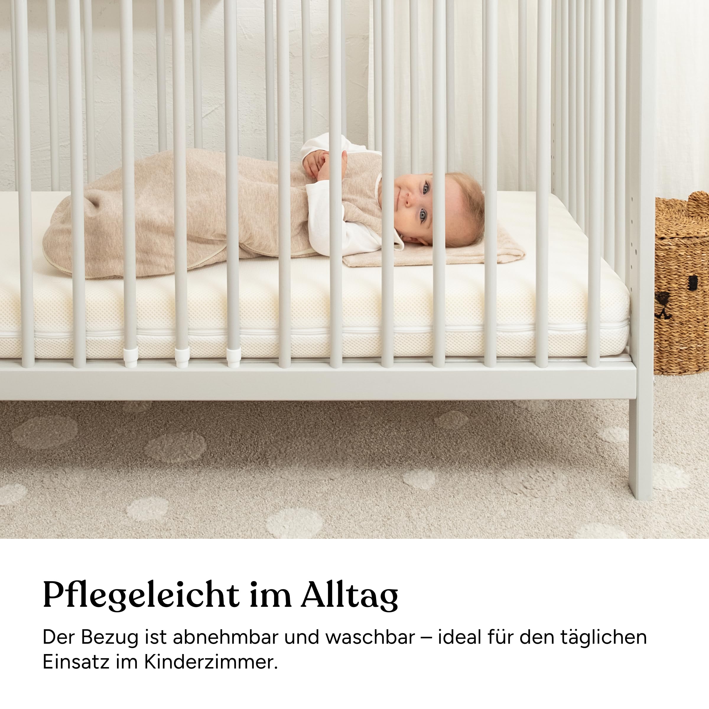 Ehrenkind® Kindermatratze PUR MESH | Baby Matratze 90x200 Standard 100 by Oeko-TEX | Babymatratze 90x200 aus hochwertigem Schaum und Hygienebezug