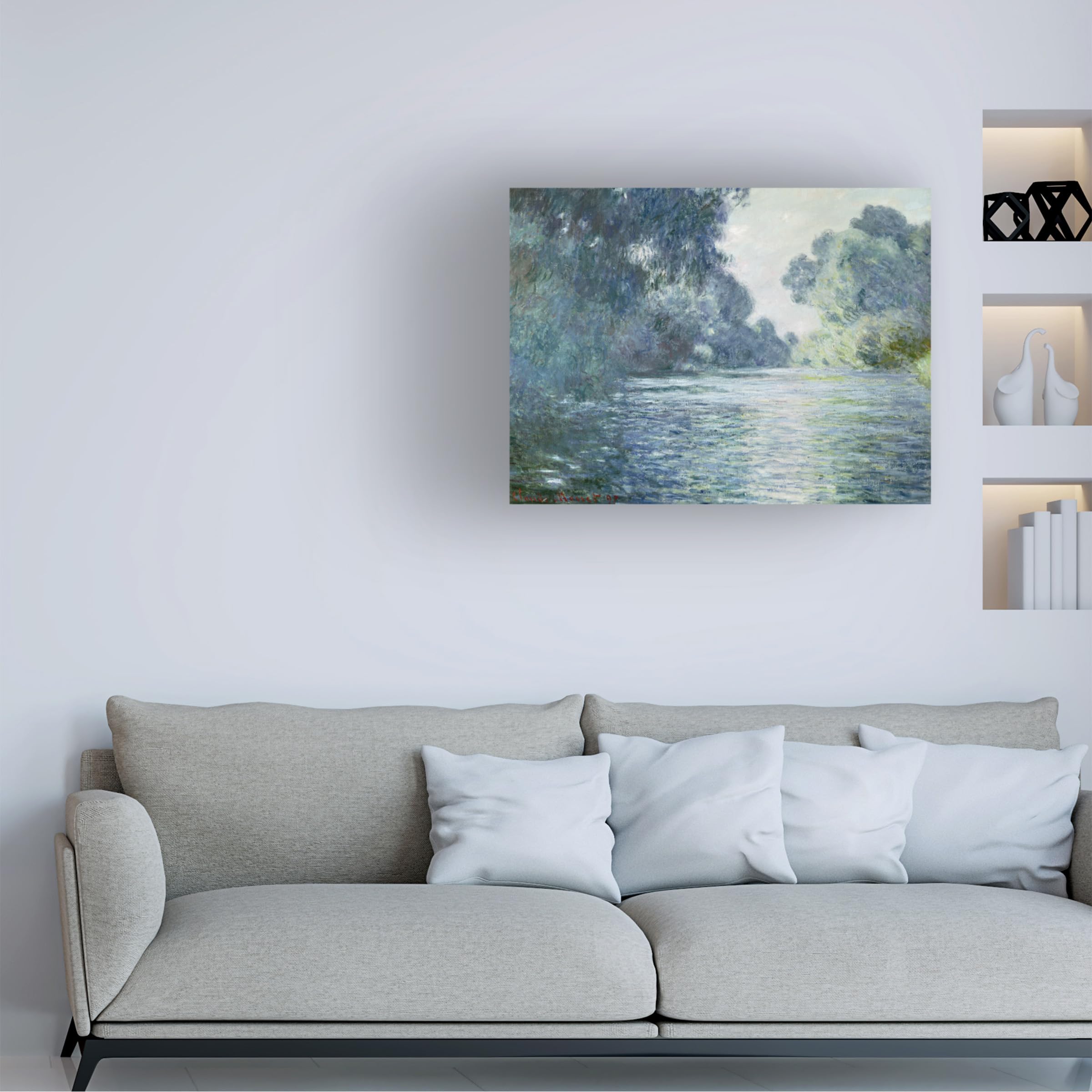 Amazon.co.jp: Trademark Art Branch of The Seine Near Giverny