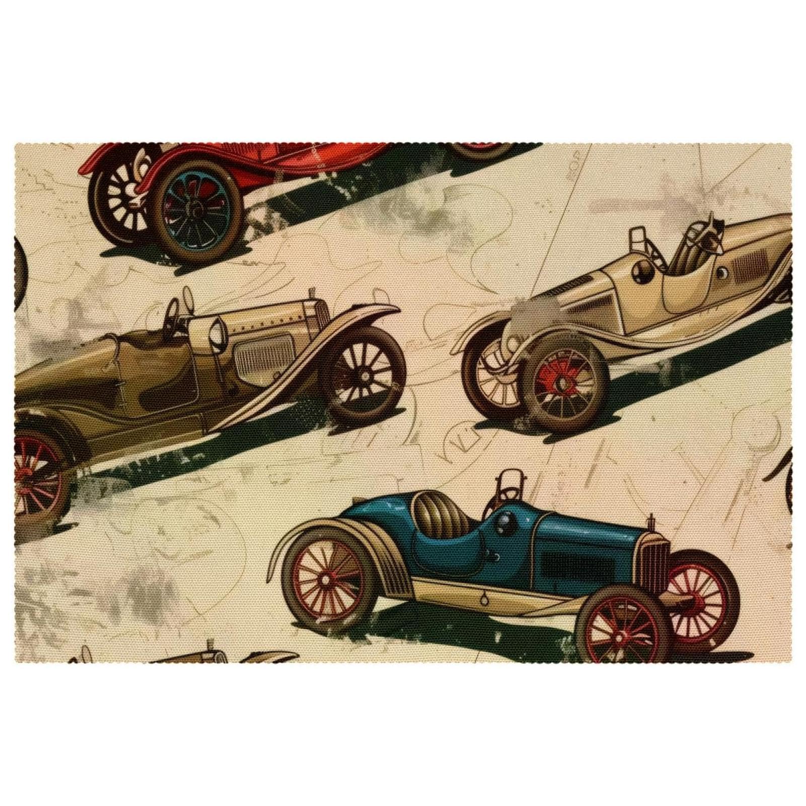 Set de table voiture de course anti-rayure et chaleur pour préserver votre table