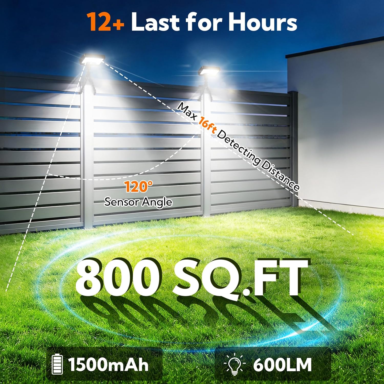 VZZNN 4 Pack Solar Motion Sensor Lights Outdoor, Flexible Octopus Tripod Security Lights, IP65 Waterproof with USB-C Charging, 600LM for Camping, Fence, Patio, Garden