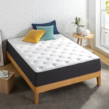 Zinus 10 Inch Comfort Essential Pocket Spring Hybrid Mattress, Twin, Pressure Relieving Support, CertiPUR-US Certified, Mattress in A Box