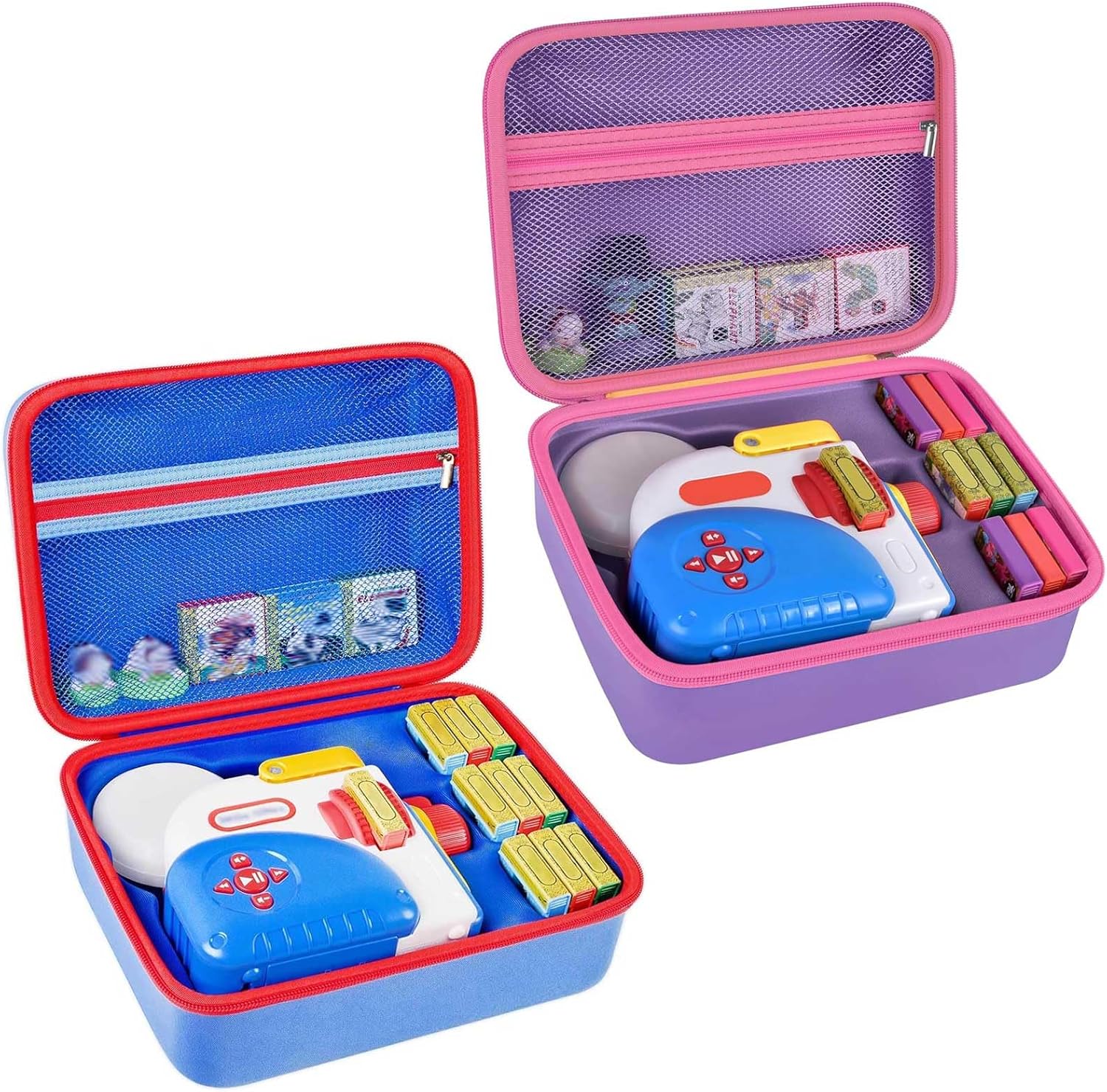 Blue & Purple, 2 Cases Compatible with Little Tikes for Story Dream Machine Books Starter Set (Box Only)