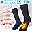 Velice Wool Socks for Women Merino Wool Boot Hiking Thick Thermal Warm Socks Winter Crew Cushion Cozy Work Socks 5 Pairs(Black/Grey/Pink/Blue/Purple)