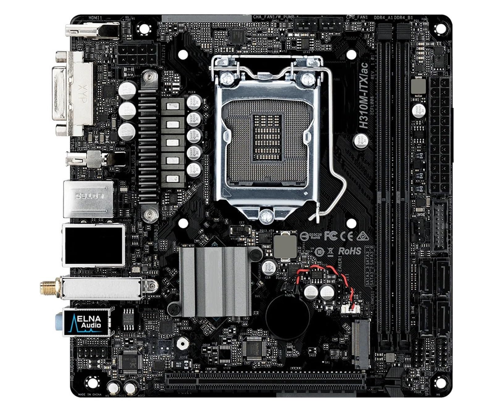 Placa Base Fit For ASROCK H310M-ITX/ac Mini ITX LGA 1151 DDR4 32G