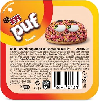 Eti Puff Color Biscuit 18g x 48 Pcs