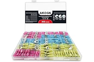 302Pcs Heat Shrink Terminal Kit, Automotive and Marine Wire