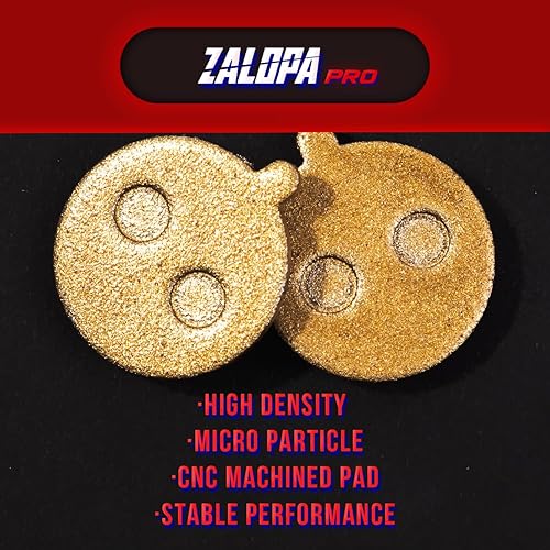 Miniatura 4 de ZALOPA 2 pares de pastillas de freno de disco semi metálicas para KUGO KUGOO M4 PRO Scooter Pastillas de freno de disco rueda trasera Pro Pinza de