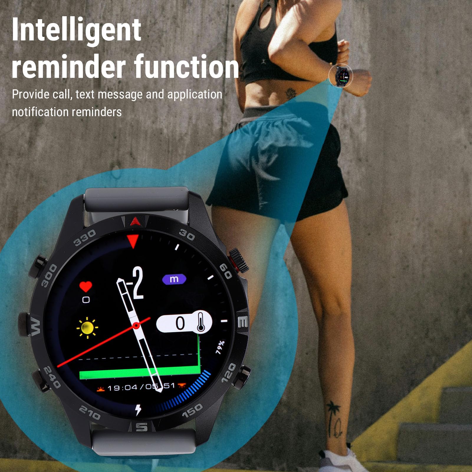 POENVFPO Reloj de Buceo, Computadora de Buceo Inteligente con Sensor de Profundidad, Pantalla de 1,43 Pulgadas para Buceadores y Nadadores Profesionales
