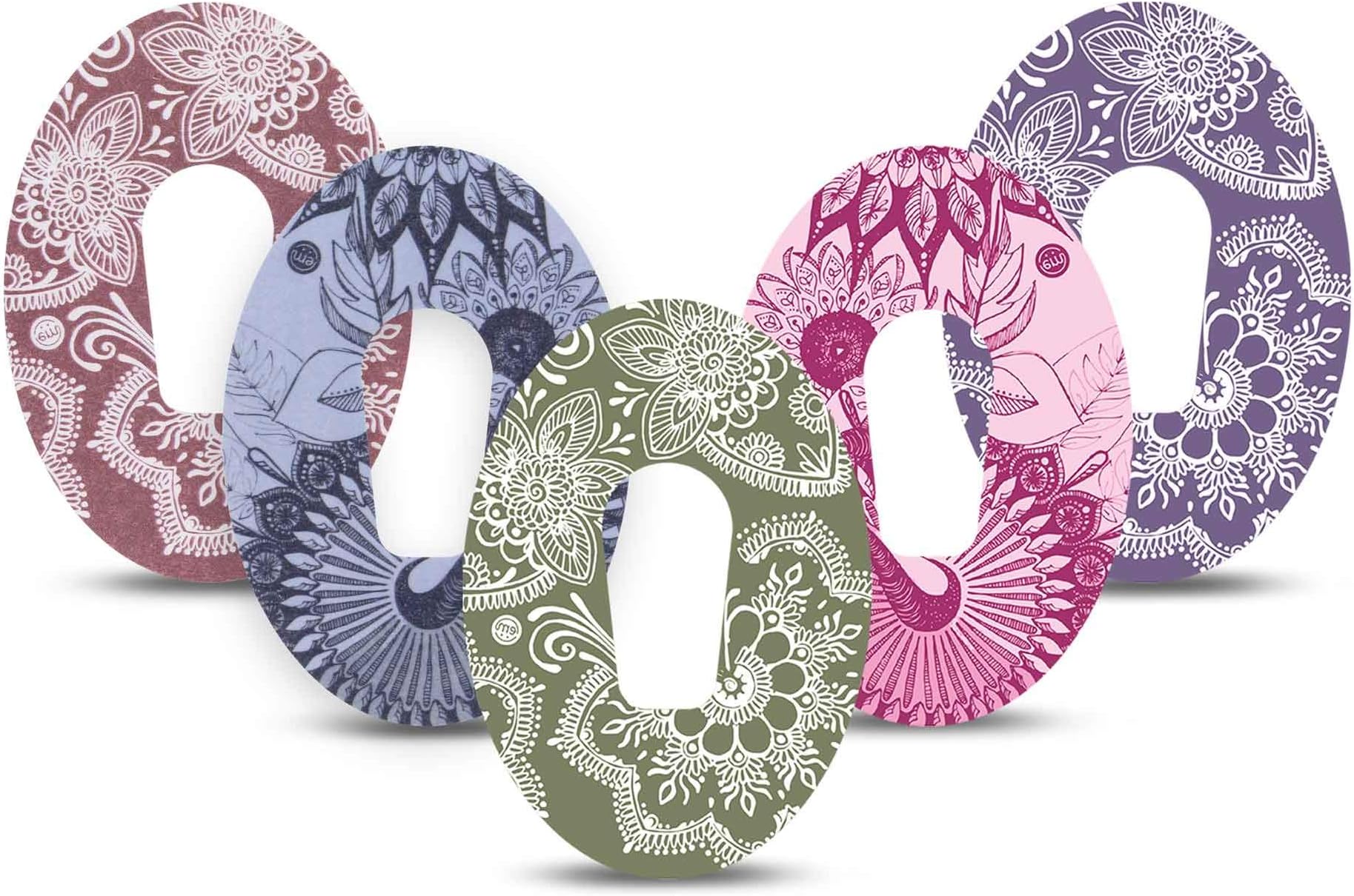 ExpressionMed - Adhesive Patch for Dexcom G6 (5-Pack) - Made in The USA, Waterproof, Split Backing, CGM Tape (Tranquility Variety Pack)