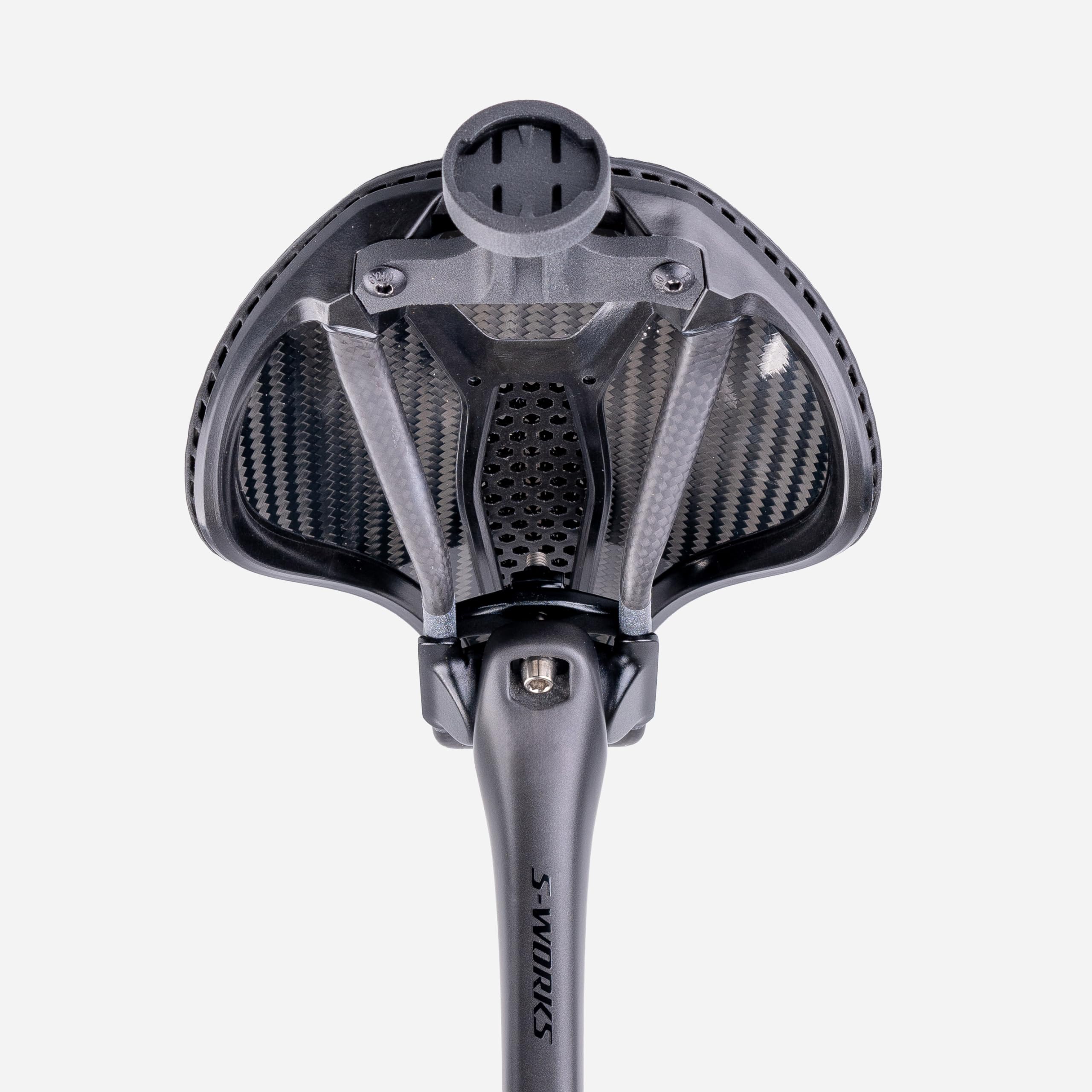 Fahrradzubehör - Sattelhalterung - für Specialized SWAT/S-Works Sattel, Kompatibel mit Garmin Varia 515, Größe M