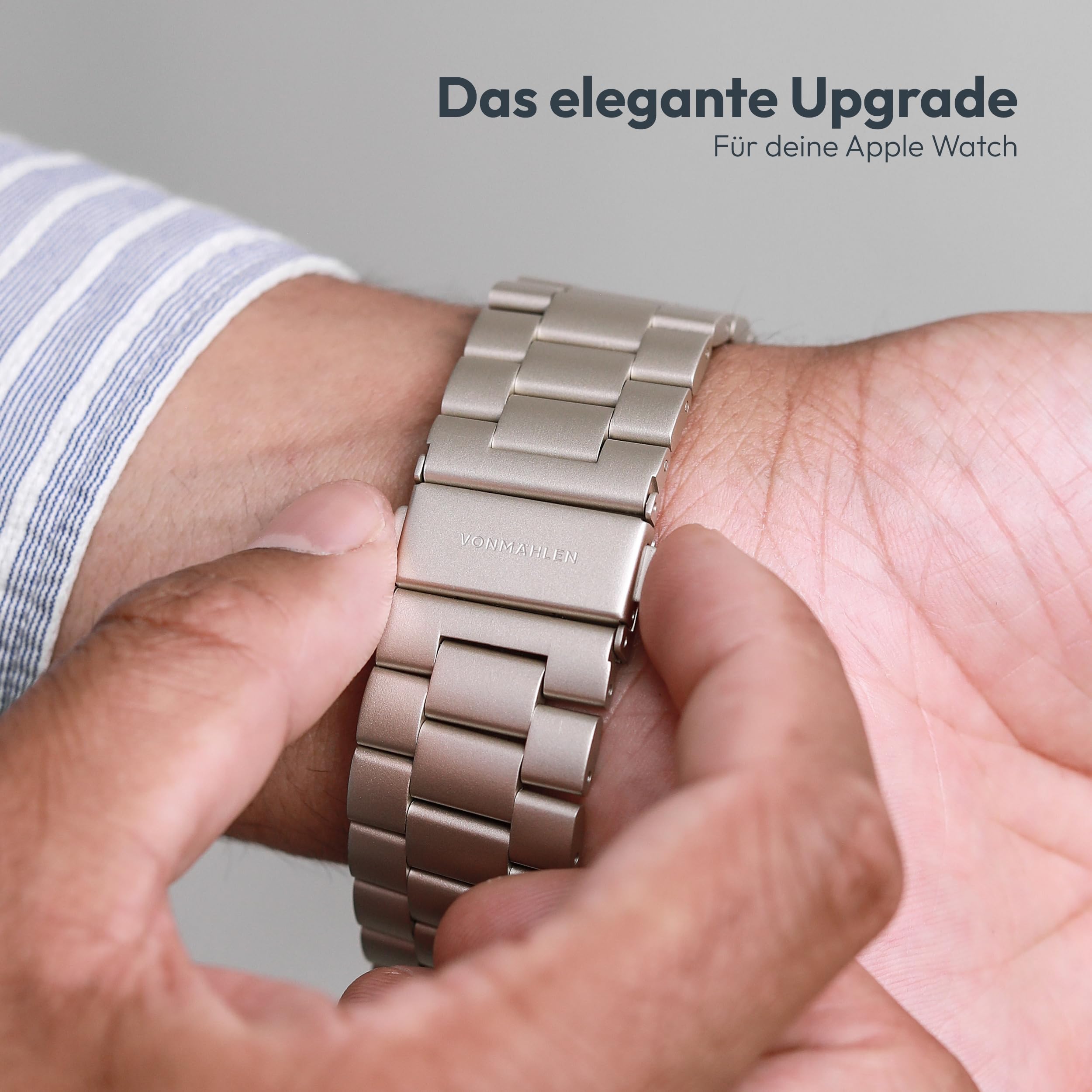 VONMÄHLEN Link Bracelet - Edelstahlarmband kompatibel mit Apple Watch