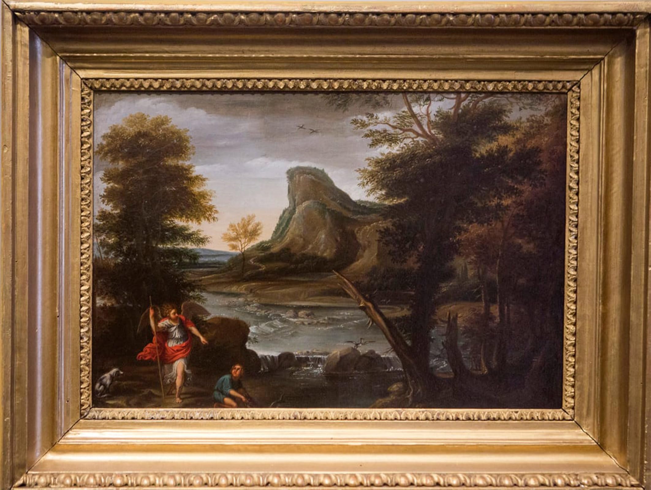 POSTERIIk Vintage Print Pop Art Landscape Artwork Tobiolo and the Angel by Domenichino Art Prints for Office Home Decor 60x90cm