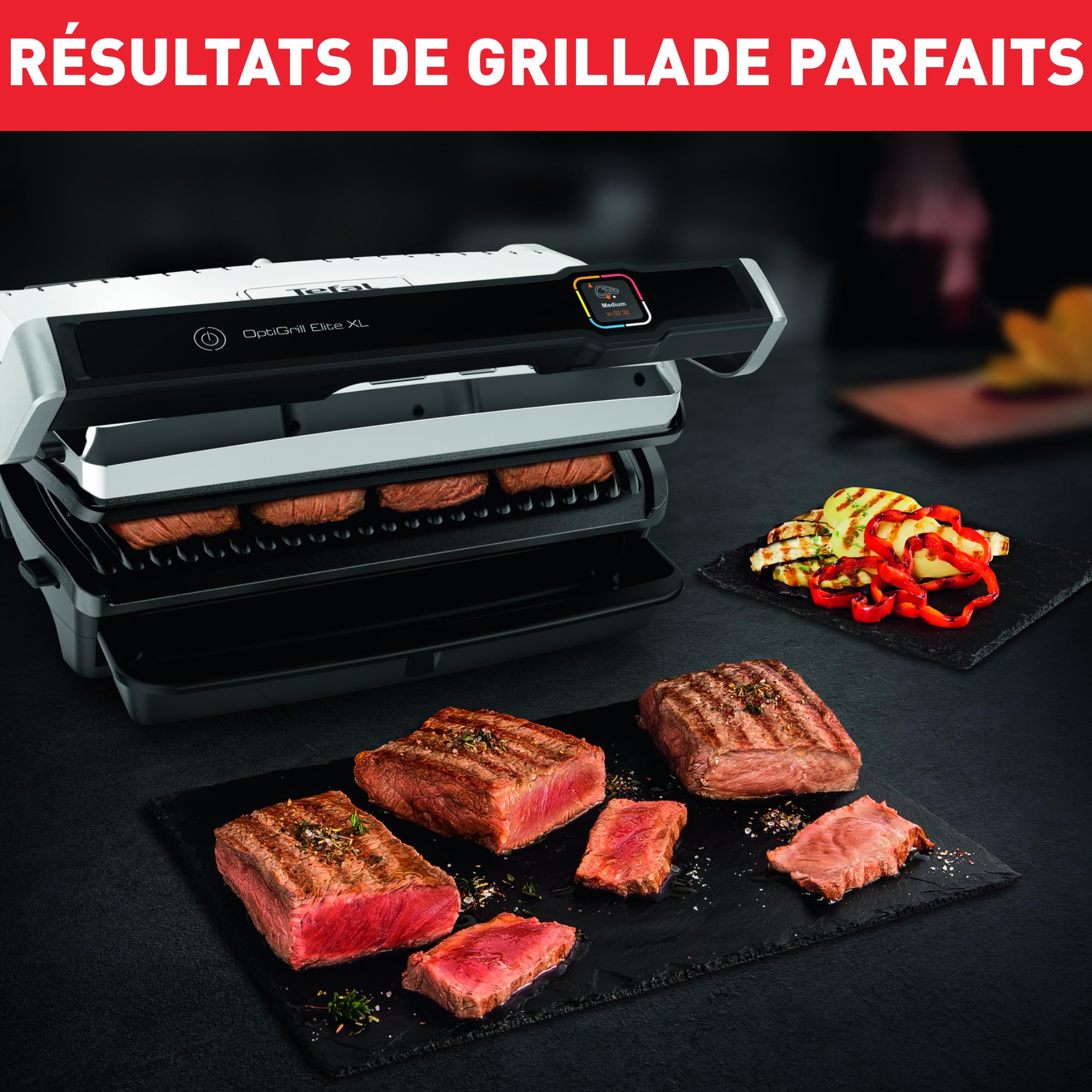Image secondaire de Grill Intelligent Tefal Optigrill Elite XL pour 8 Personnes