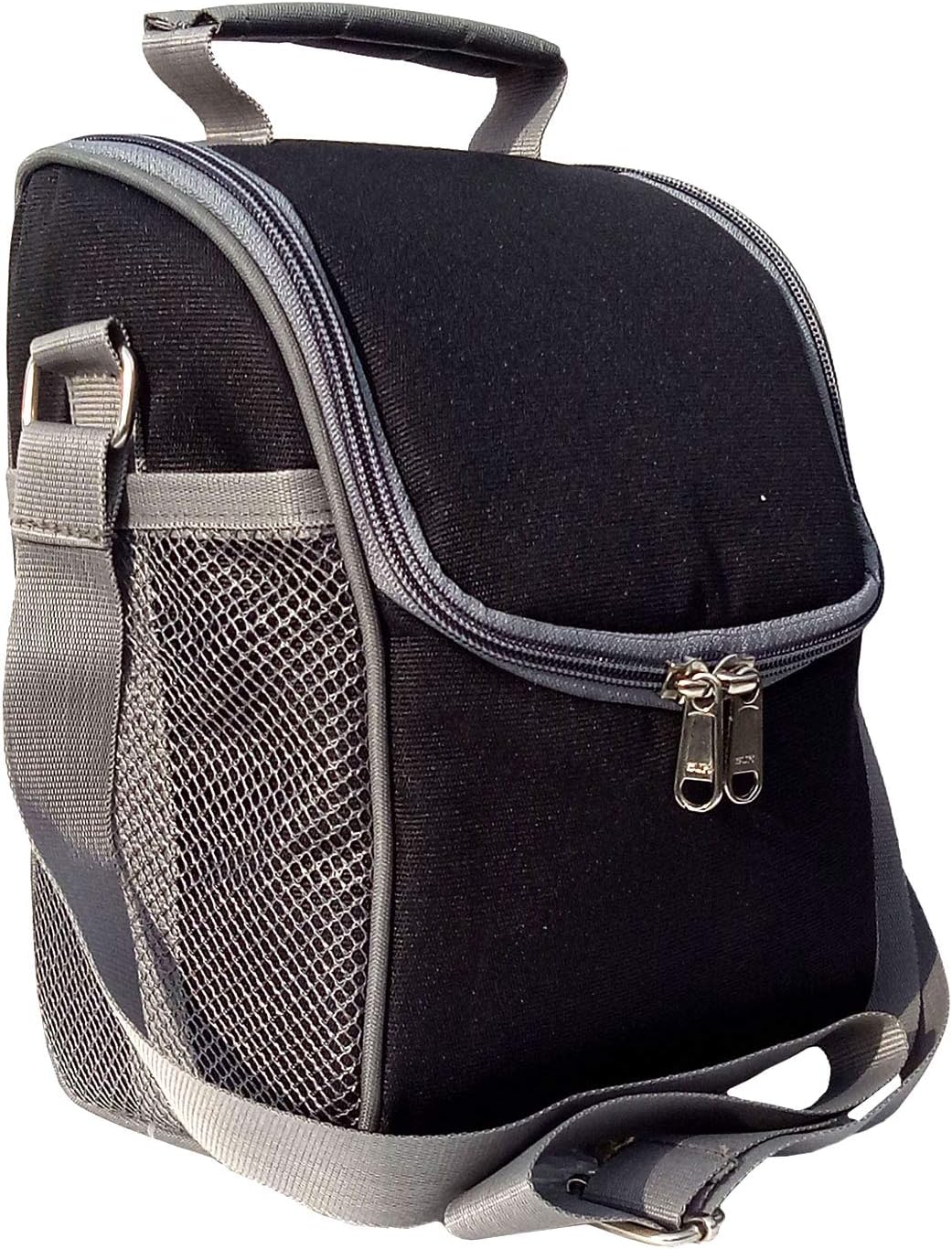 Polyester Waterproof Office Lunch/Tiffin Bag (Black)