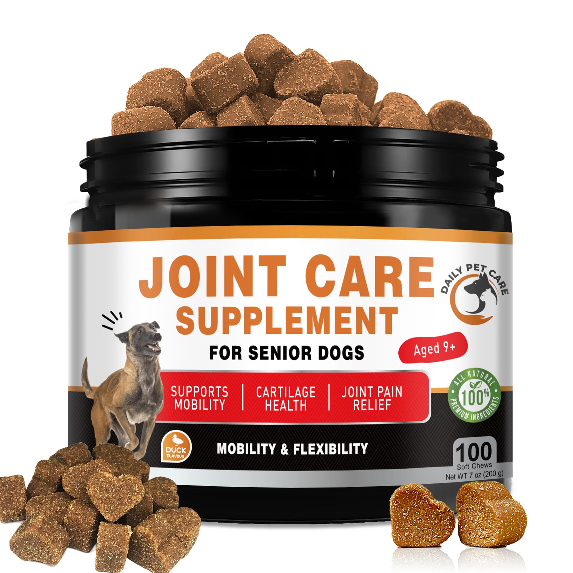 Joint Supplment for Dogs | Dog Joint Supplements for senior dogs to Reduce Stiffness and Improve Mobility with Hemp Seed Oil, Turmeric, Glucosamine, Chondroitin, Omega and Green Lipped Mussel For Dogs — image 1