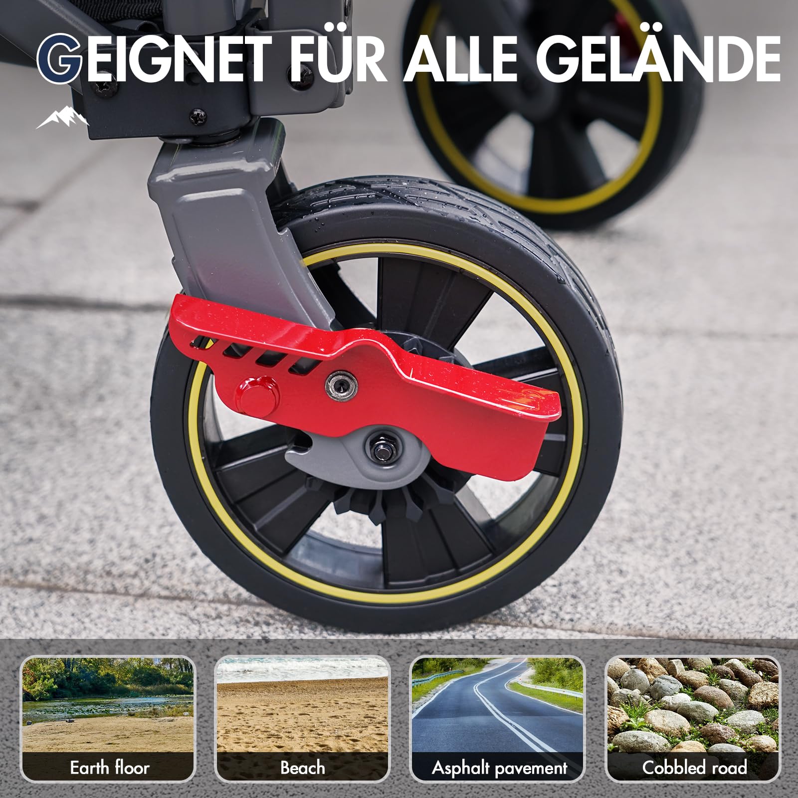 Portal Bollerwagen faltbar XXXL 400L 160kg belastbar Groß Handwagen mit Getränkehalter Seitentasche Transportwagen Leiterwagen klappbar Strandwagen Faltwagen für Garten Camping Festival Blau