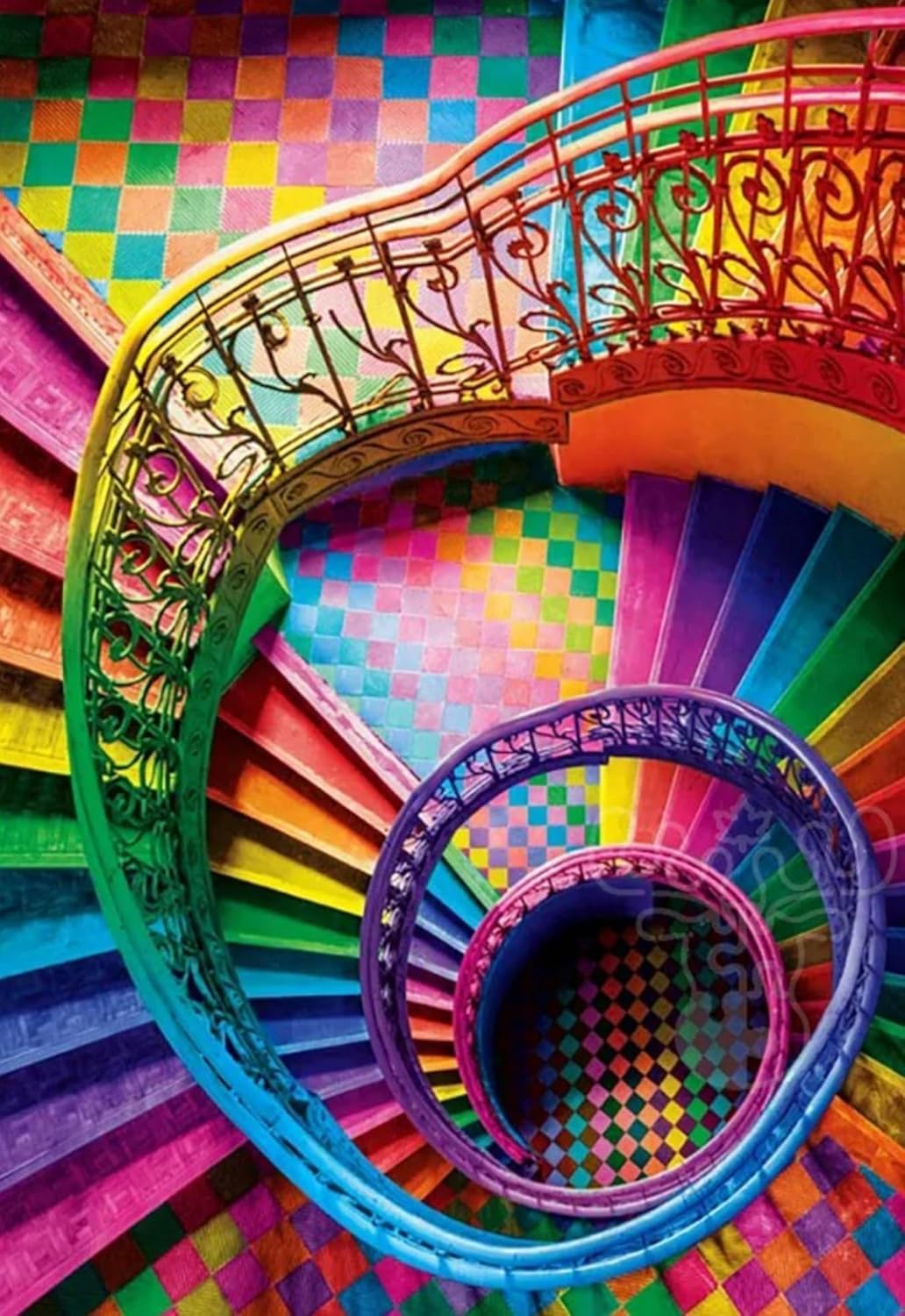 Clementoni - 35591 500 Piece Puzzle for Adults and Teenagers, Colorboom Collection, Stairs Theme, Compact Box with Poster Included, Gift Idea for Men and Women, Made in Italy, 49 x 36 cm, 35591