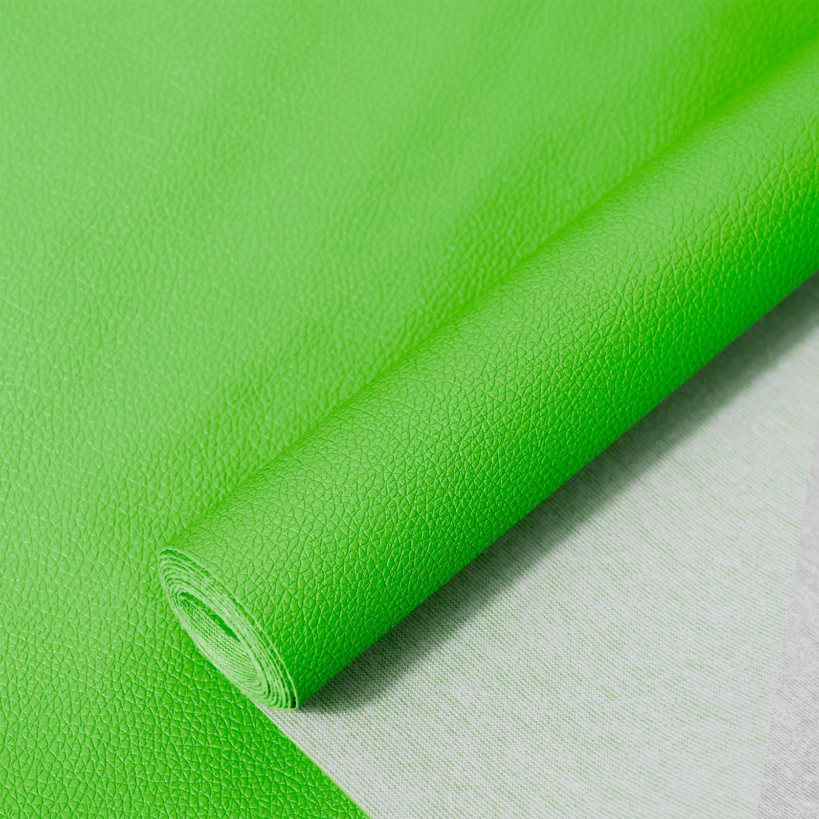 55'' x 80'' PU Faux Synthetic Leather Sheets | 0.78mm Thick | Ideal for Upholstery, DIY Crafts, Hat Making, Hair Crafts, Sewing, Shoe Making (Green)