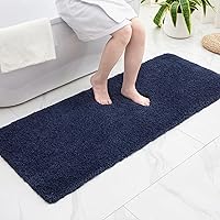 Vista 25 de Alfombra de inodoro blanca 22x24, antideslizante, esponjosa, alfombra de piso para baño en forma de U, lavable, alfombra de contorno para inodoro
