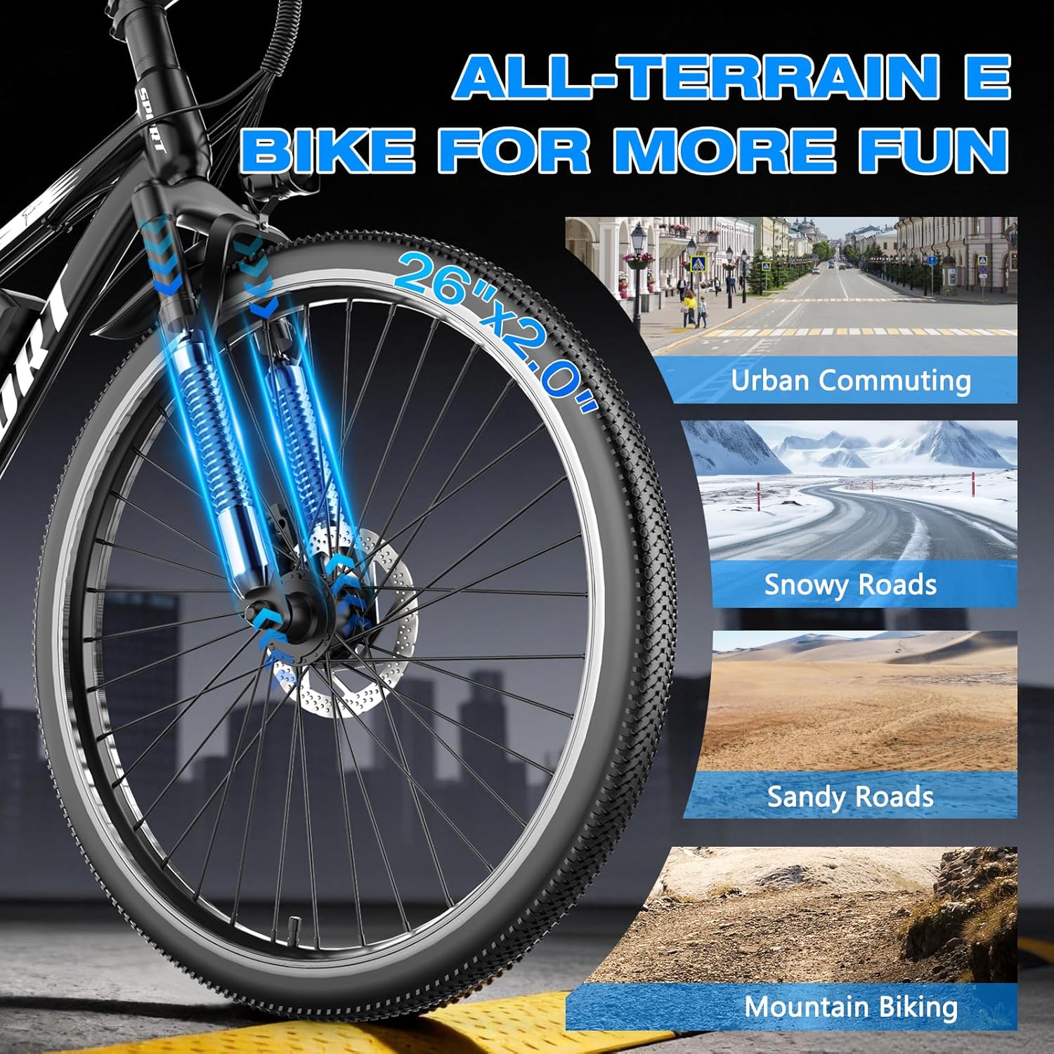 AZHAR G26 Electric Bike 7-Speed Shifter