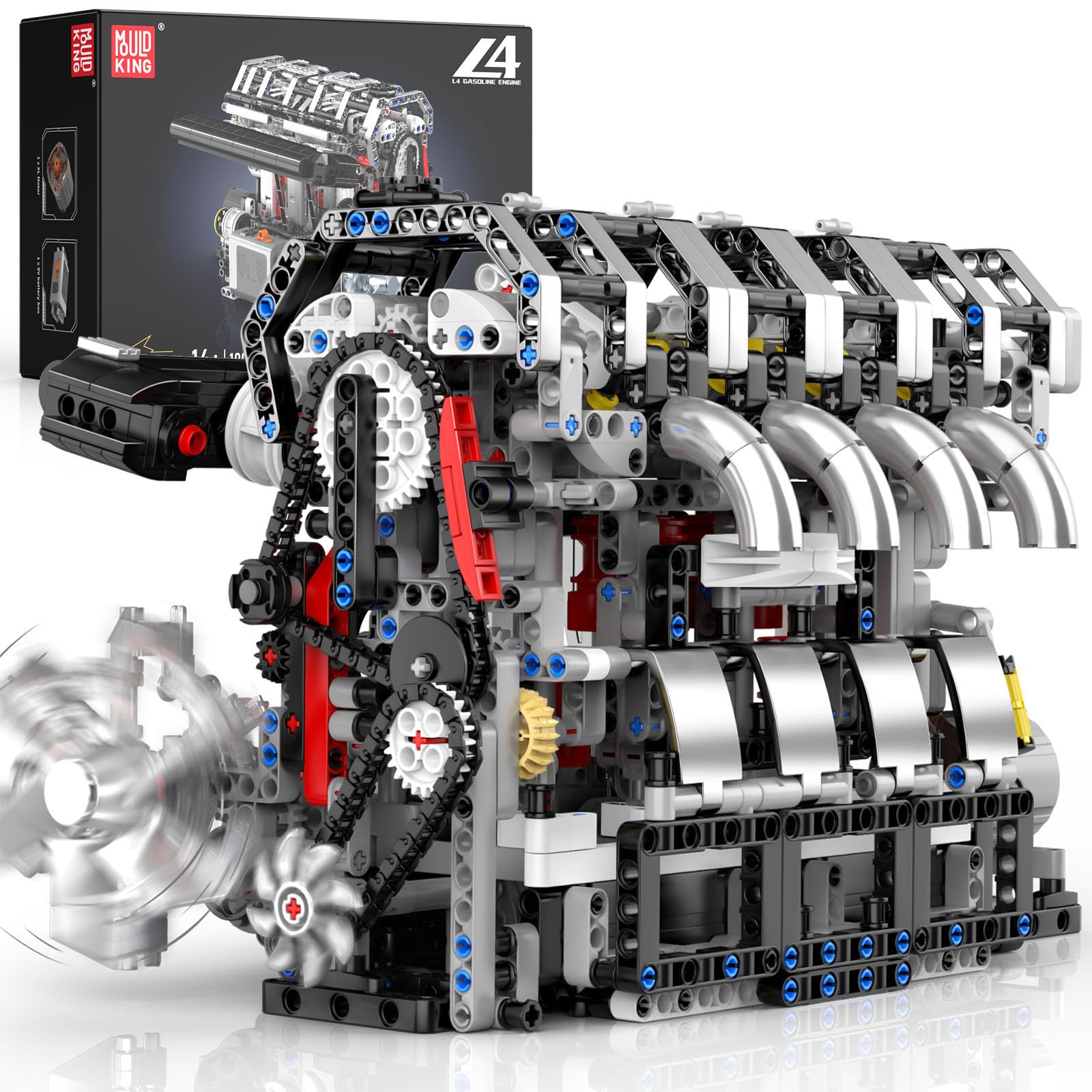 Amazon.co.jp: Mould King 10087 L4 エンジンモデル ビルディング