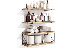 Fixwal 3-Tier Floating Bathroom Shelf