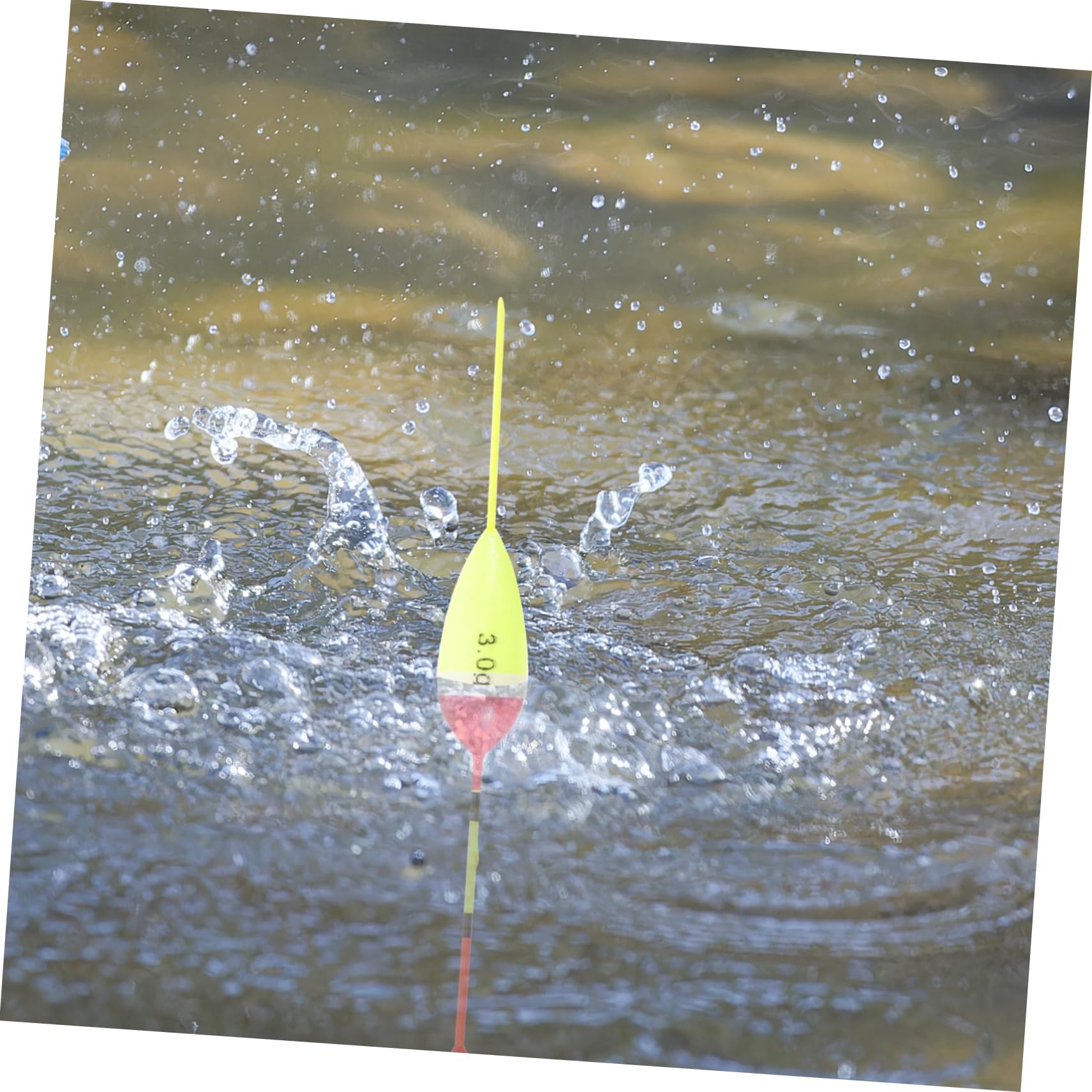 Sosoport Matériel De Pêche Crochets Leurre De Pêche Brochet Leurres Pêche À des Bâtons Pôle Fishing Peches Tige Flotteurs Équipement De Pêche Acier Inoxydable Yellow