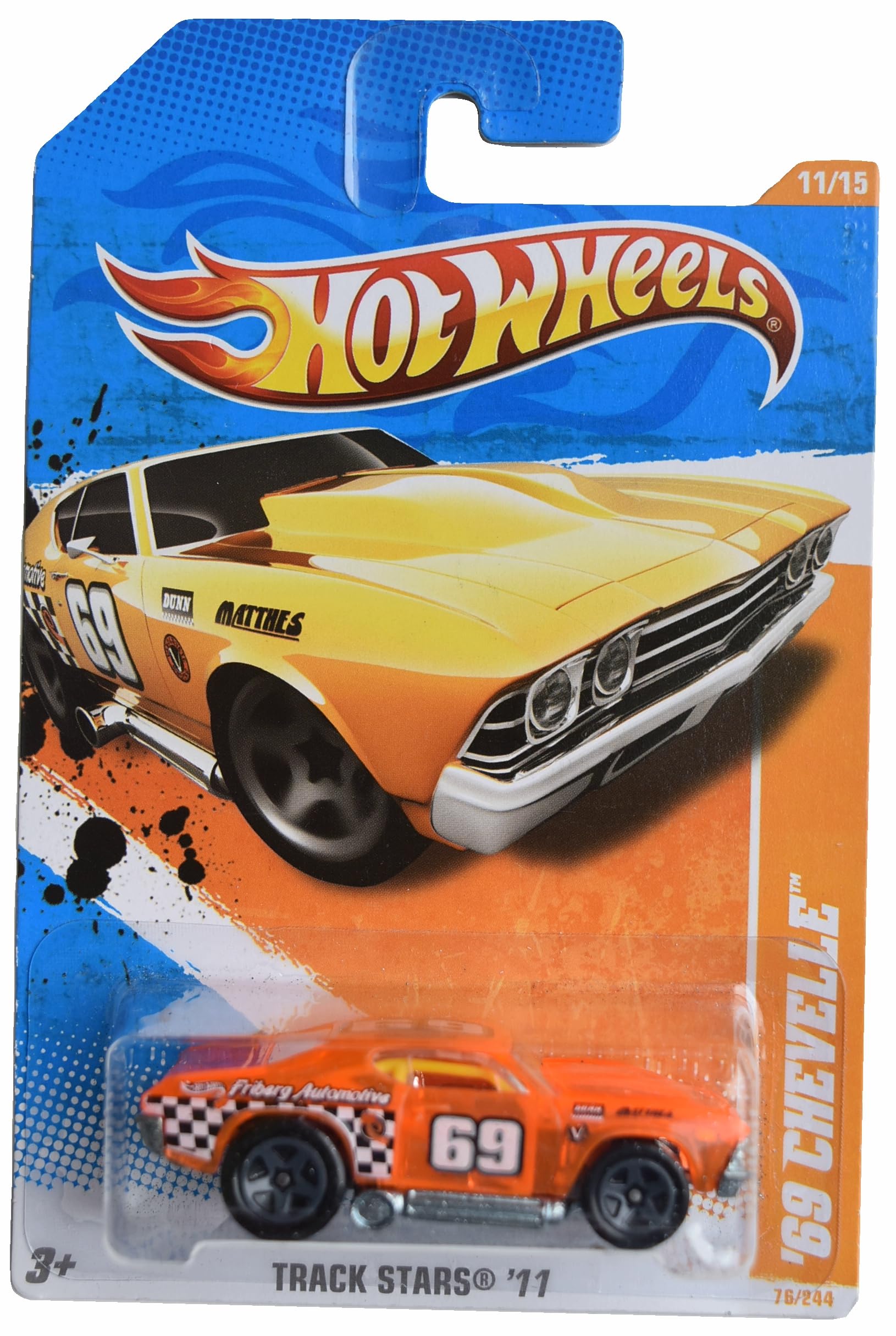 Hot Wheels '69 Chevelle, Track Stars '11 11/15 [Orange] 76/244