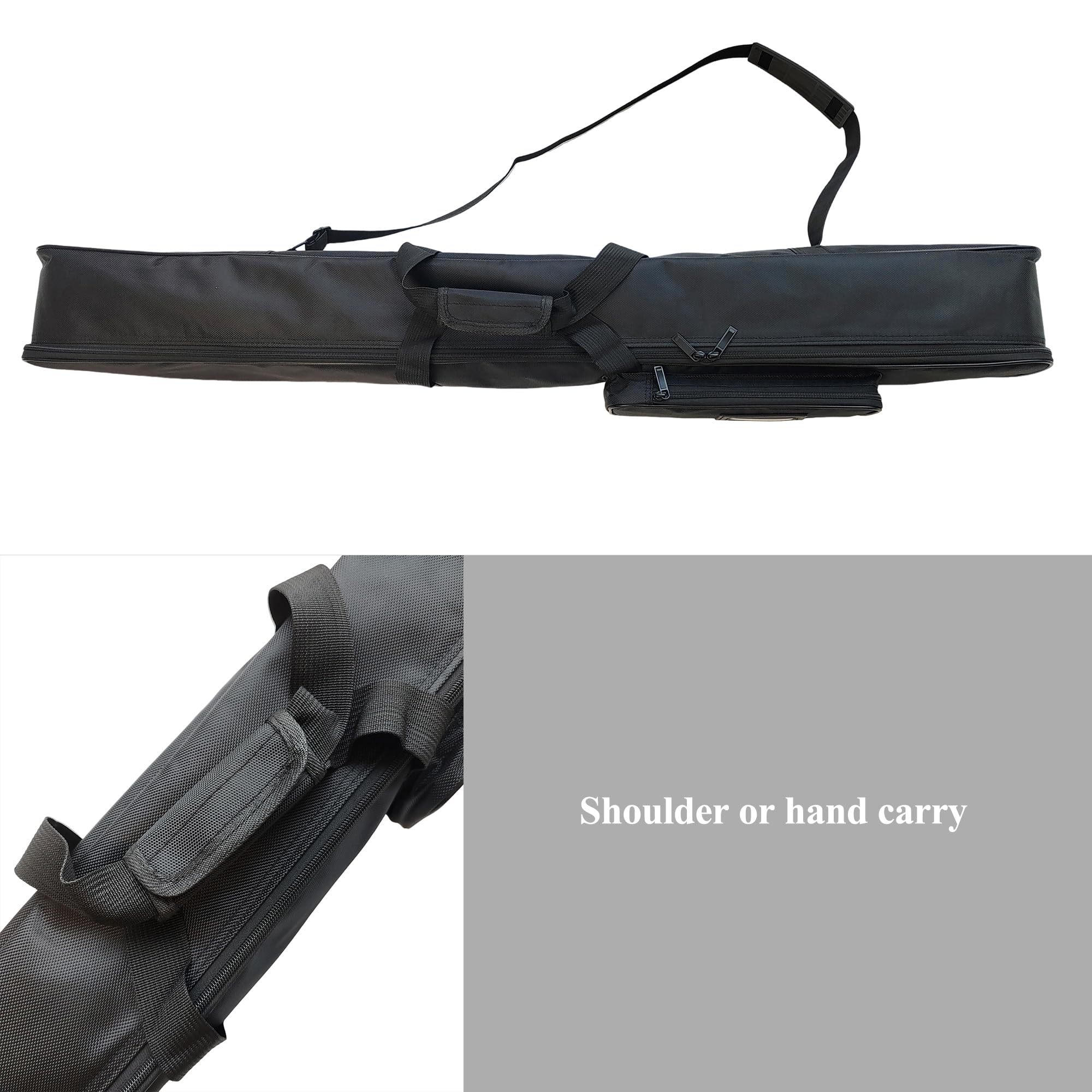 LEONARK Bolsa de Espada de 112cm, Funda de Nailon Impermeable con Acolchado de Esponja Gruesa, Capacidad para más de 2 Espadas, Bolsa de Almacenamiento de Cuchillas Resistente para Espadas de