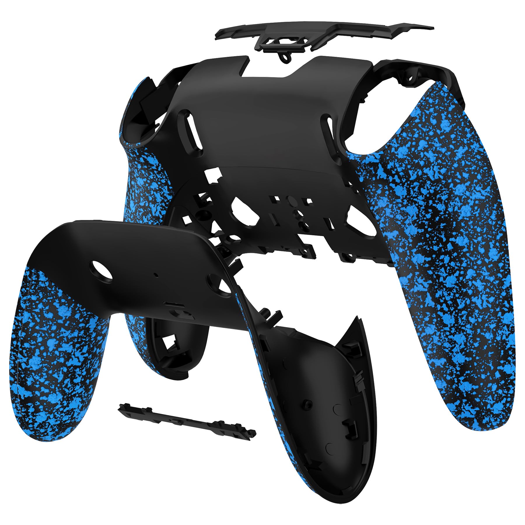 eXtremeRate Cover Posteriore Compatibile con p s 5 Edge Controller, Copertura Custodia Grip Antiscivolo Shell Inferiore & Scocca Clip, Accessori DIY Ricambio, Blu
