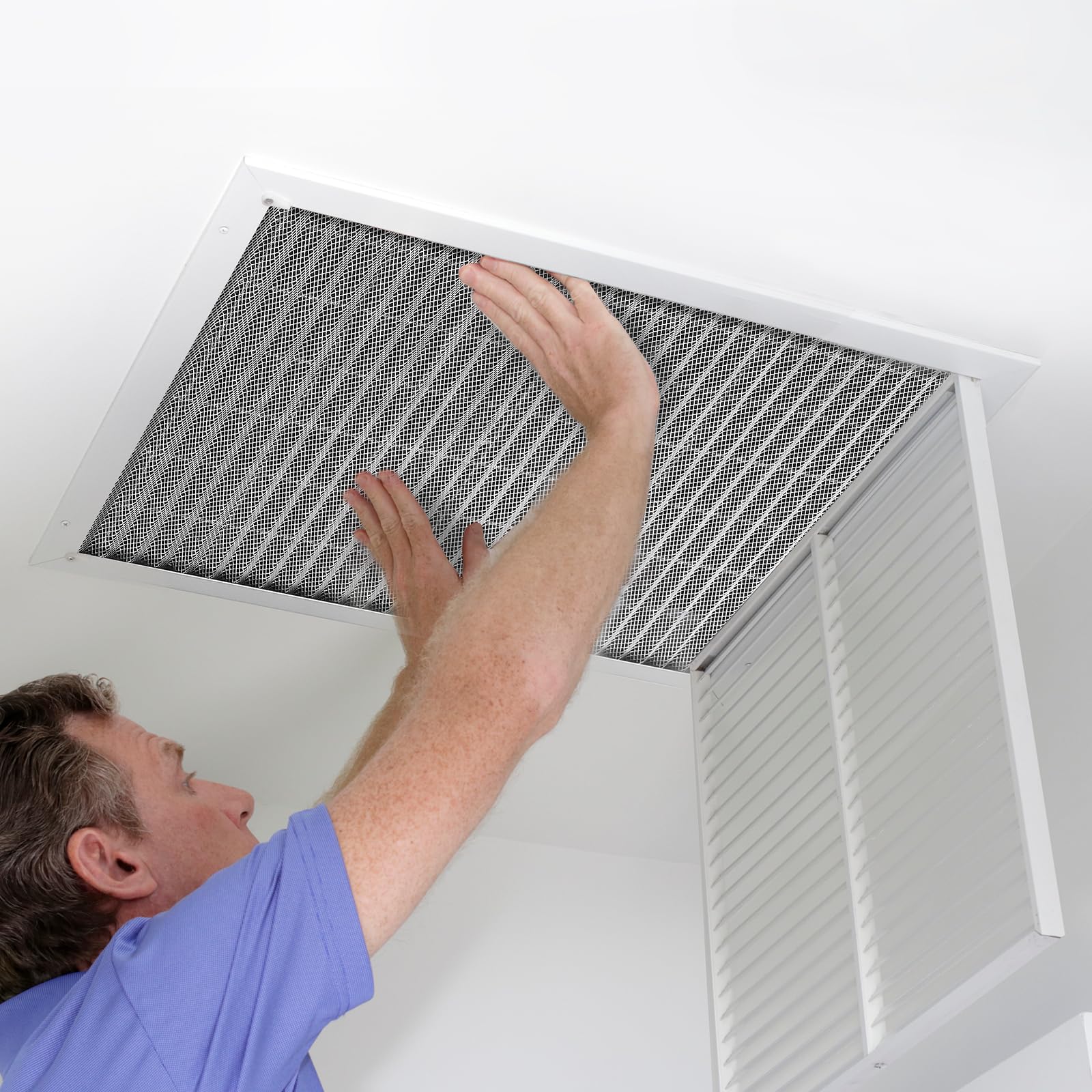 VEVOR Elektrostatischer Luftfilter, 501,65x626,11x20,8mm, Ersatz Filter, waschbarer & wiederverwendbarer Aluminium-AC/HVAC-Ofenfilter, MERV 8, lange Lebensdauer, gesünderes Zuhause oder Büro