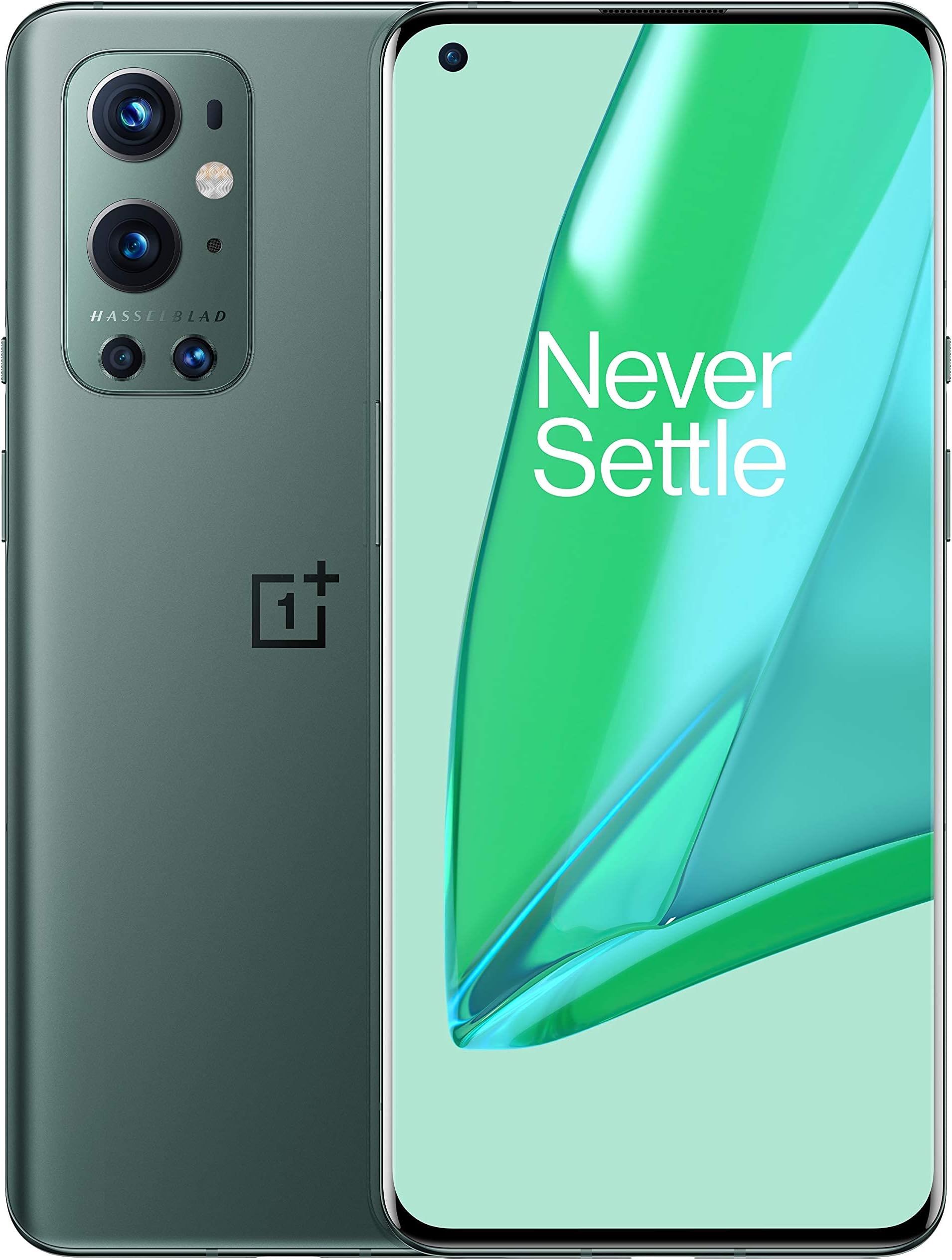 OnePlus 9 Pro, 5G Android Smartphone U.S Version,12GB RAM+256GB Storage,120Hz Fluid Display,Hasselblad Quad Camera, Fully Unlocked (Pine Green) (Renewed)