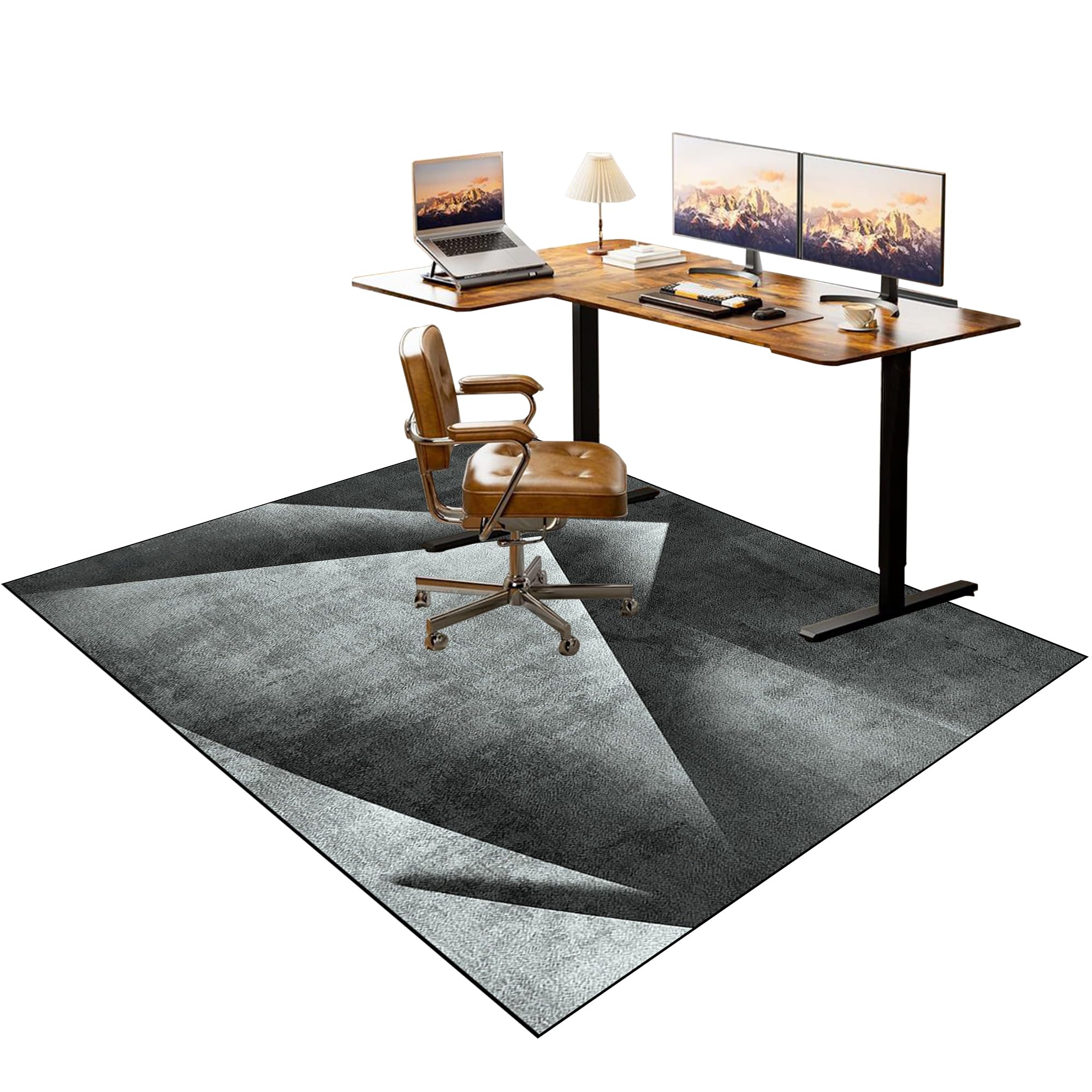 Alfombra Gamer Suelo, Protector Suelo Silla Ruedas Gaming 110 x 140 cm