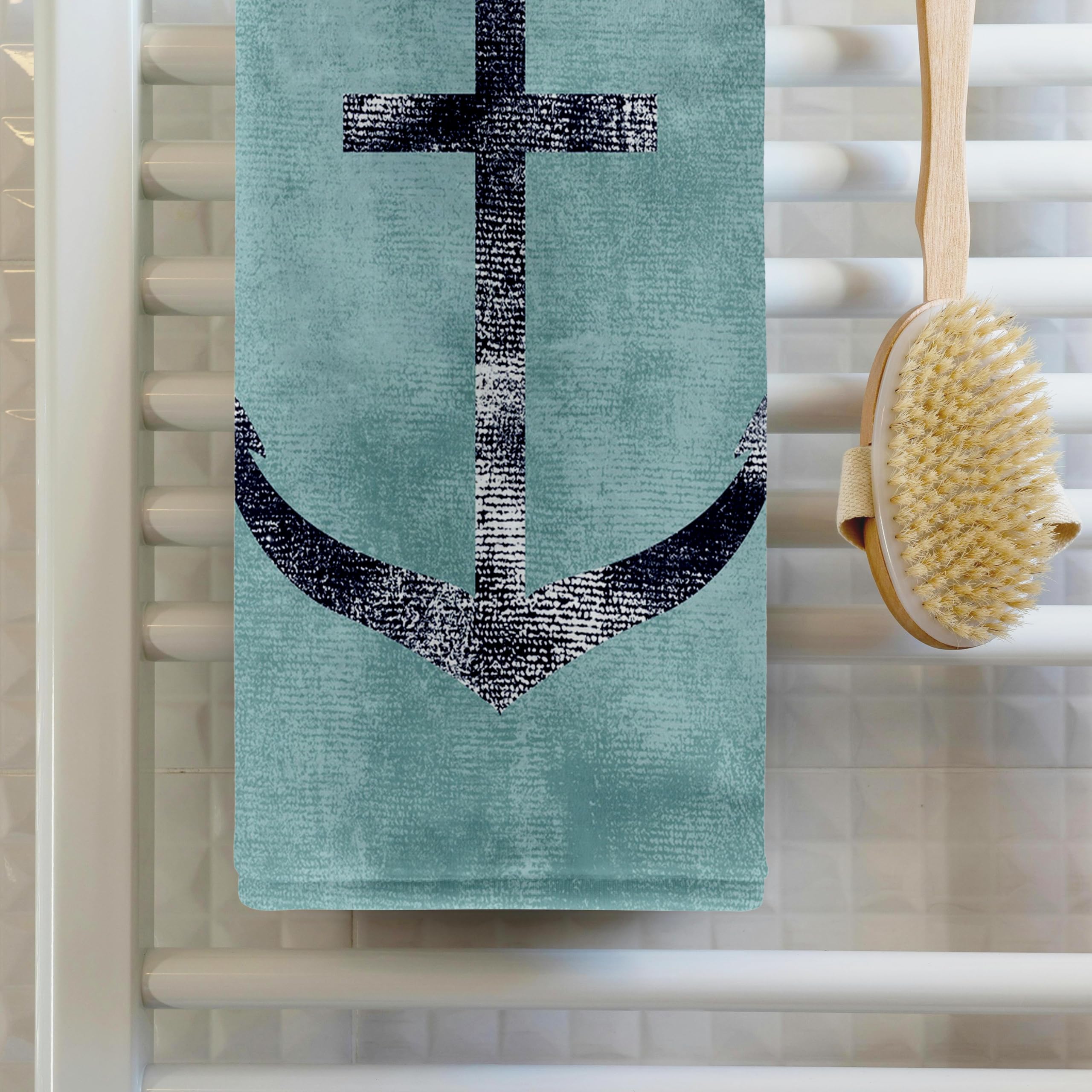 Amazon.com: 3D Rose Nautical Blue Anchor TWL_181239_1 Towel, 15