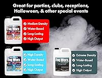 Vista 6 de Fogworx - Jugo de niebla baja para interiores y exteriores, neblina baja para interiores y exteriores, enfriadores de niebla diseñados